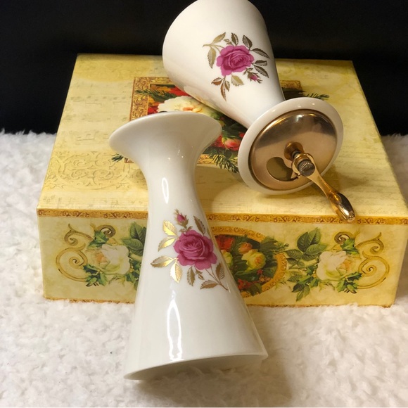 Vintage Lenox Rhodora RARE Salt Mill & Pepper Mill/Grinder Set - Picture 13 of 15